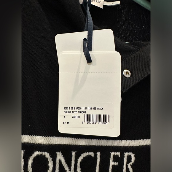 Moncler Collo Alto Tricot T-Neck Sweater Size M - NWT & Authenticated - Picture 10 of 15